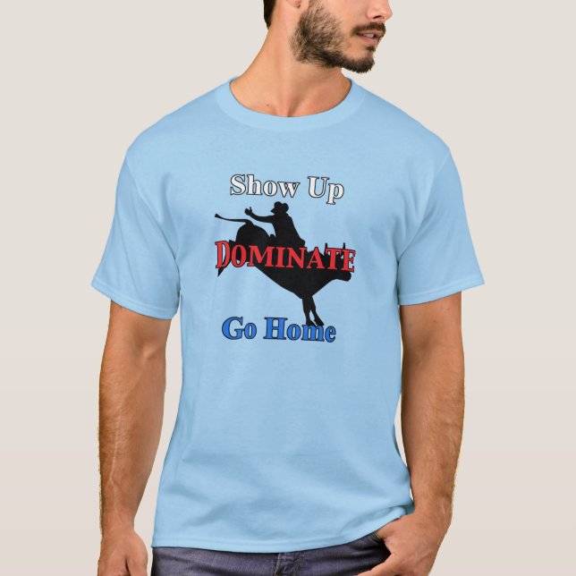 Name and Number on Back Serious Bull Riders T-Shirt (Front)