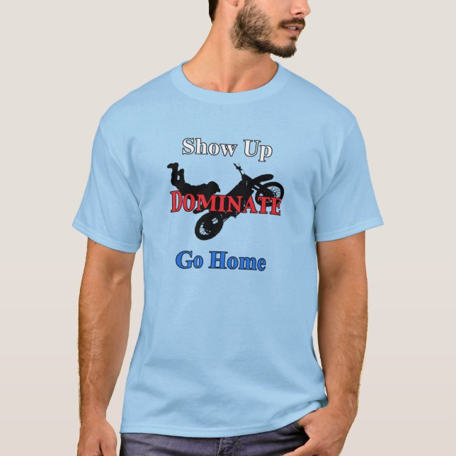 Name and Number on Back Serious Motocross T-Shirt (Front)