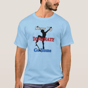 Name and Number on Back Serious Skateboarder T-Shirt