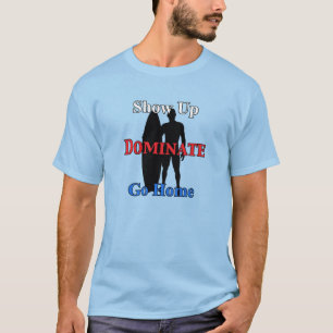 Name and Number on Back Serious Surfer T-Shirt