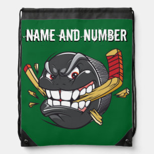 Name and Number on Cool Funny HOCKEY Backpacks