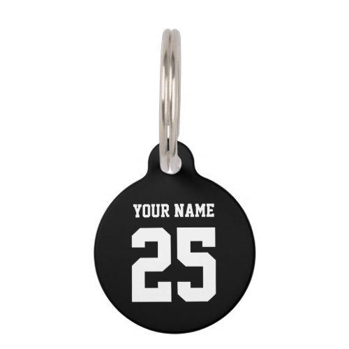 Name and Number Sports equipment bag tag