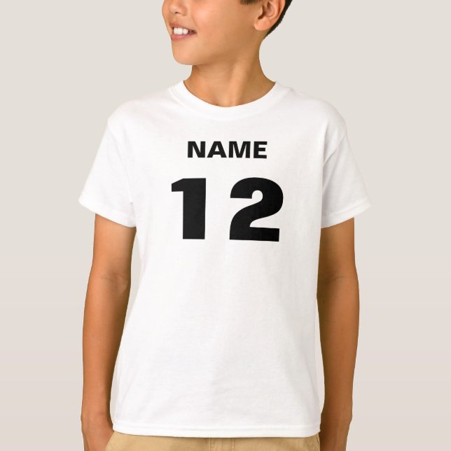 Name and Number T-Shirt (Front)