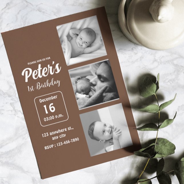 Name And Photo Birthday Party  Invitation (Name And Photo Birthday Party Invitation)