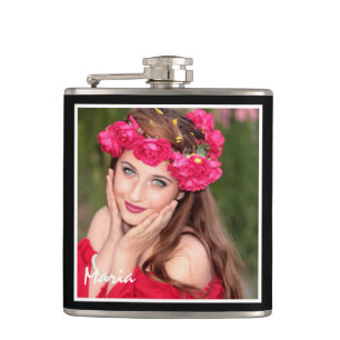 Name and photo flask