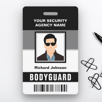 Name And Photo Security Bodyguard Id Card Badge by ShabzDesigns at Zazzle