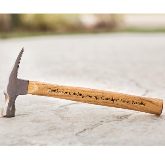 Name and Phrase Personalized Hammer (Front)