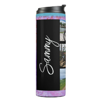 Name and Picture Collage Thermal Tumbler