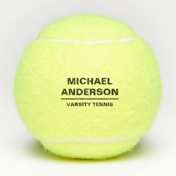 Name And Team Tennis Balls by MaggieMart at Zazzle