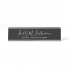 Name and Title Calligraphy - CAN EDIT black COLOR