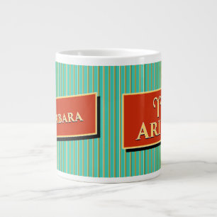 Name and Zodiac sign Barbara Aries Giant Coffee Mug