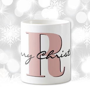 Name, April Diamond Birthstone Merry Christmas Coffee Mug