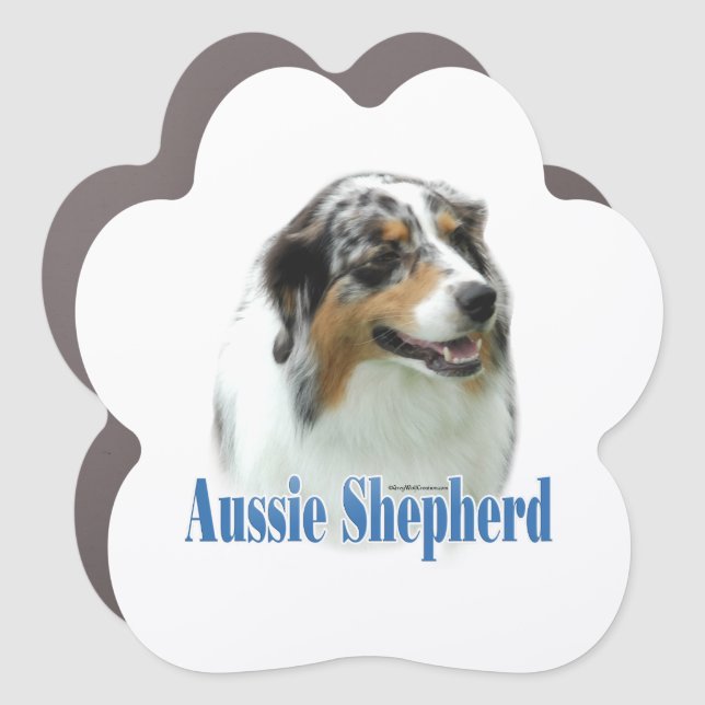Name Australian Shepherd  Car Magnet (Front)