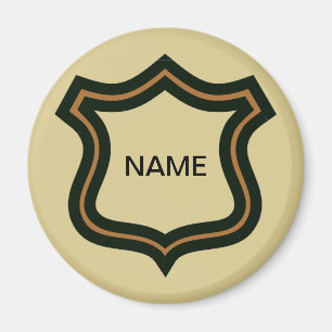 Name Badge, add text Magnet