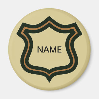 Name Badge, add text Magnet