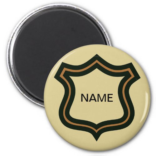 Name Badge add text Magnet