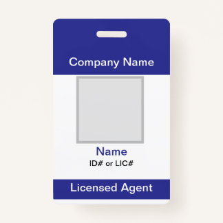 Name Badge Basic Insurance or Real Estate