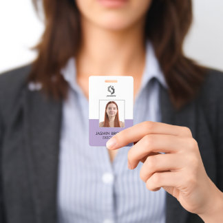 Name Badge Card & Custom QR Code Employee