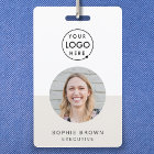Name Badge Card | Custom QR Code Employee ID Badge