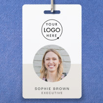 Name Badge Card | Custom QR Code Employee ID Badge