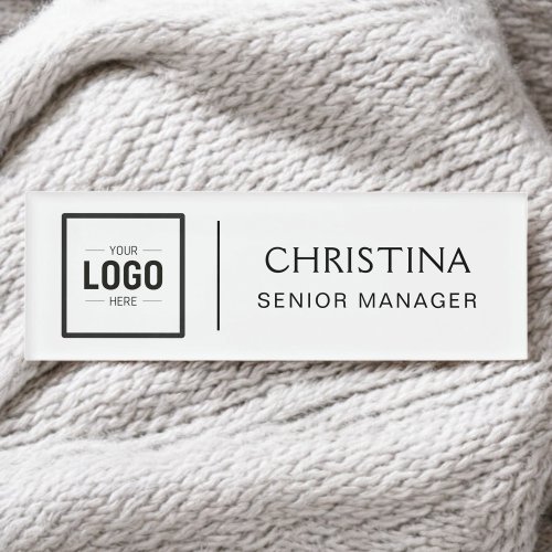 Name Badge Magnet Custom Logo Employee Name Tag