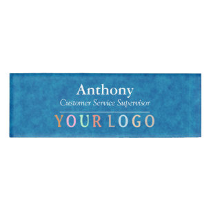 Name Badge Magnet Custom Logo Employee Staff Large