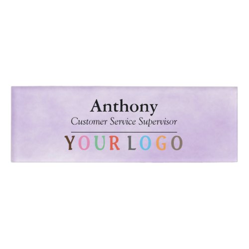 Name Badge Magnet Custom Logo Employee Staff Large