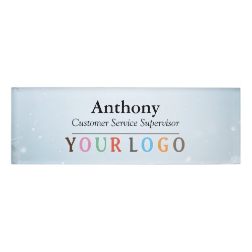 Name Badge Magnet Custom Logo Employee Staff Large