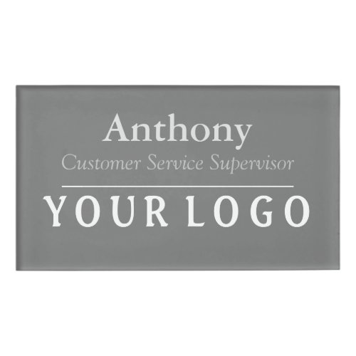 Name Badge Magnet Custom Logo Employee Staff Large