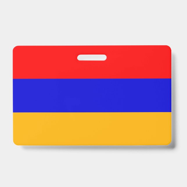 Name Badge with flag of Armenia (Front)