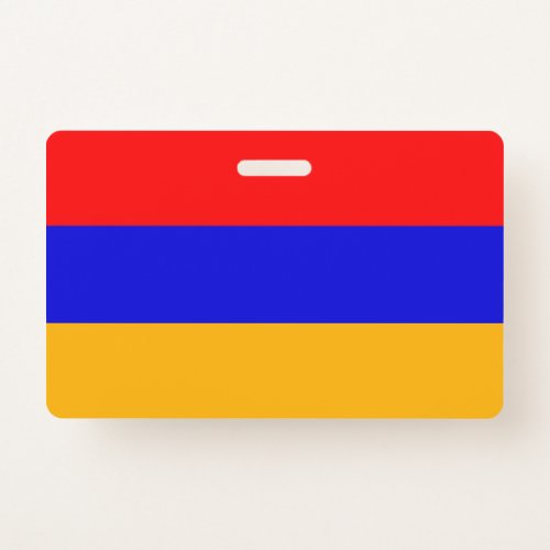 Name Badge with flag of Armenia