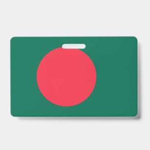 Name Badge with flag of Bangladesh