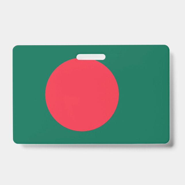Name Badge with flag of Bangladesh