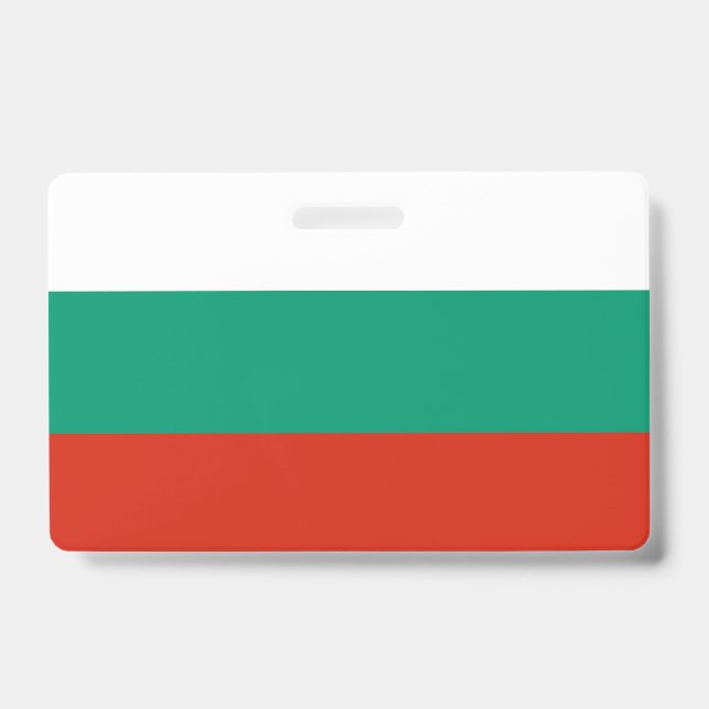 Name Badge with flag of Bulgaria (Front)