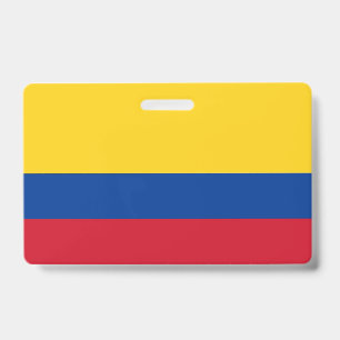 Name Badge with flag of Colombia