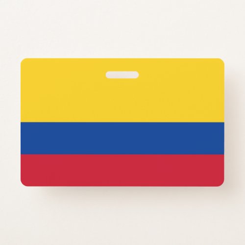 Name Badge with flag of Colombia