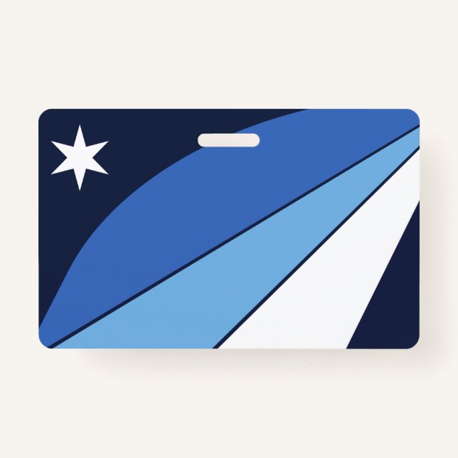 Name Badge with flag of Columbia, SC (Front)