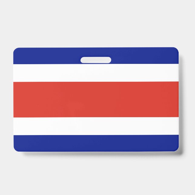 Name Badge with flag of Costa Rica (Front)