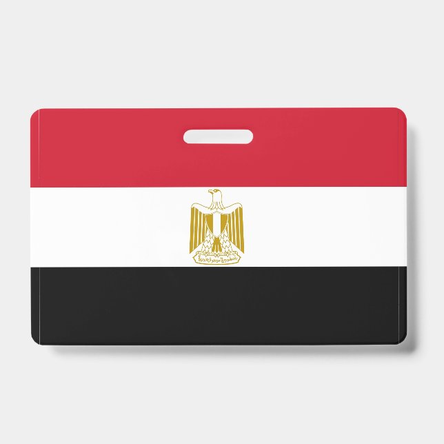 Name Badge with flag of Egypt