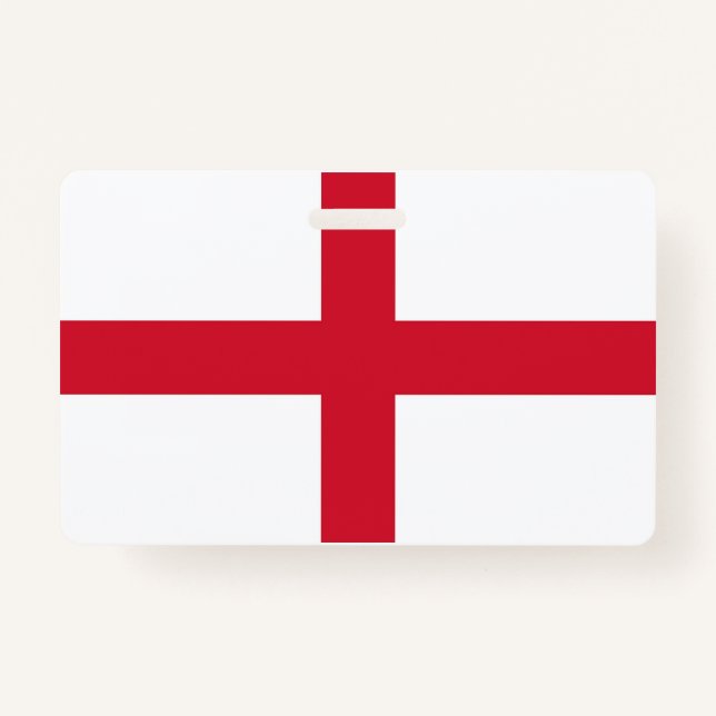 Name Badge with flag of England, United Kingdom (Front)