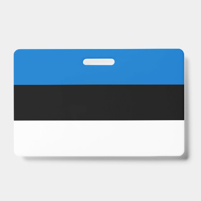 Name Badge with flag of Estonia (Front)