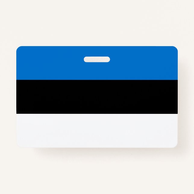 Name Badge with flag of Estonia (Front)