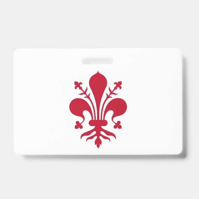 Name Badge with flag of Florence (Front)