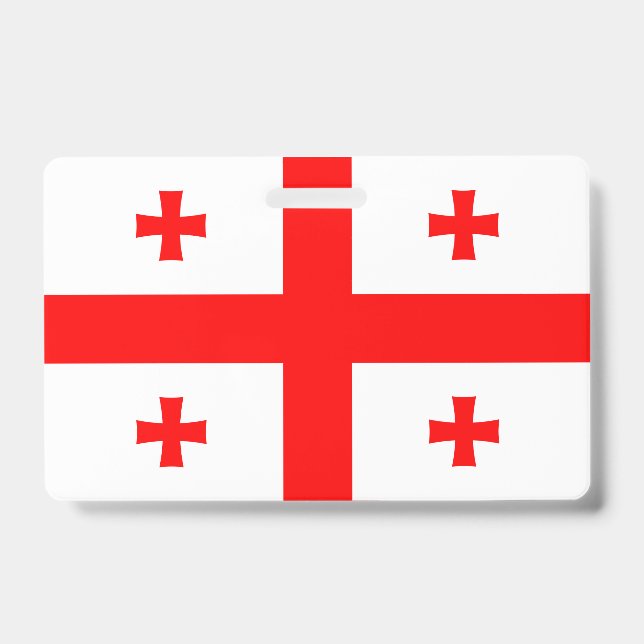 Name Badge with flag of Georgia (Front)