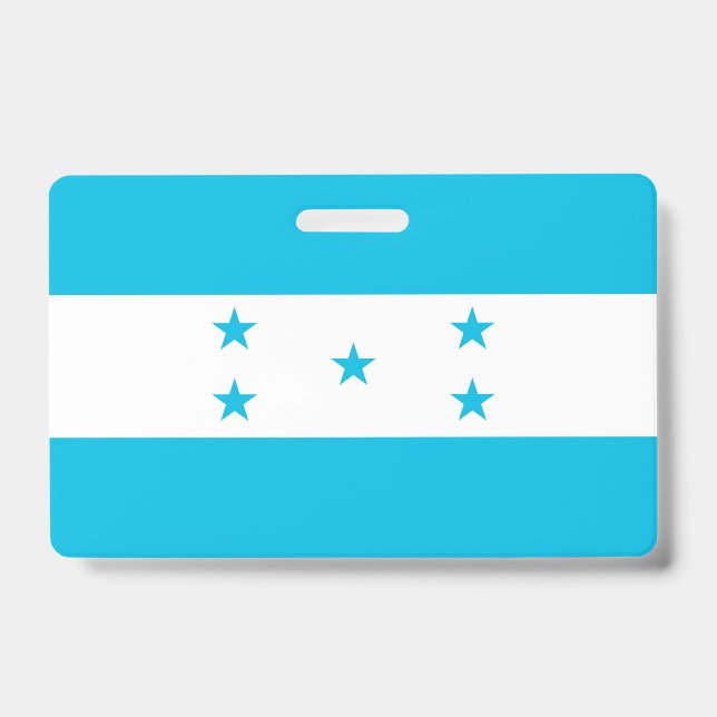 Name Badge with flag of Honduras (Front)