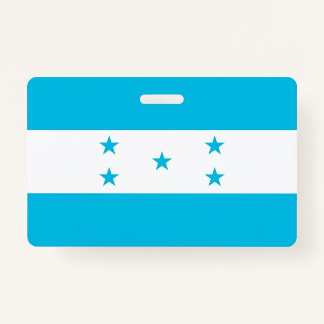 Name Badge with flag of Honduras (Front)