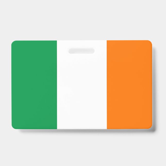 Name Badge with flag of Ireland (Front)