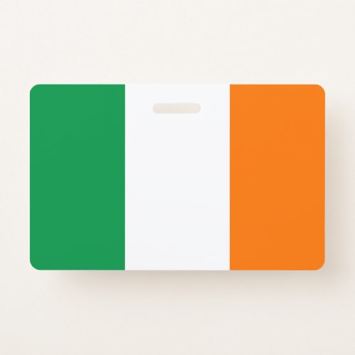 Name Badge with flag of Ireland