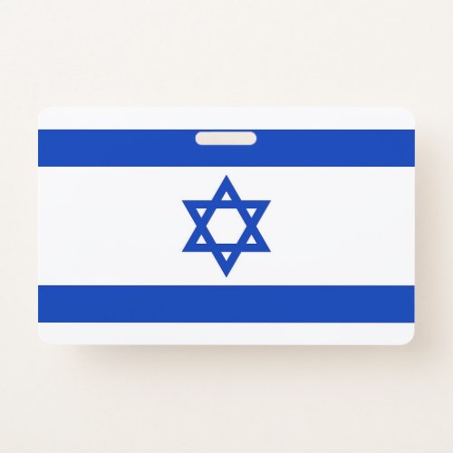 Name Badge with flag of Israel