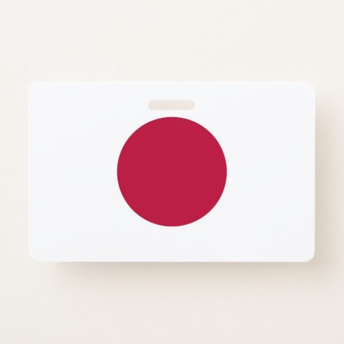 Name Badge with flag of Japan